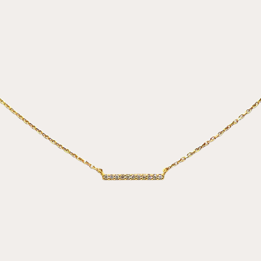 Diamond Bar Necklace