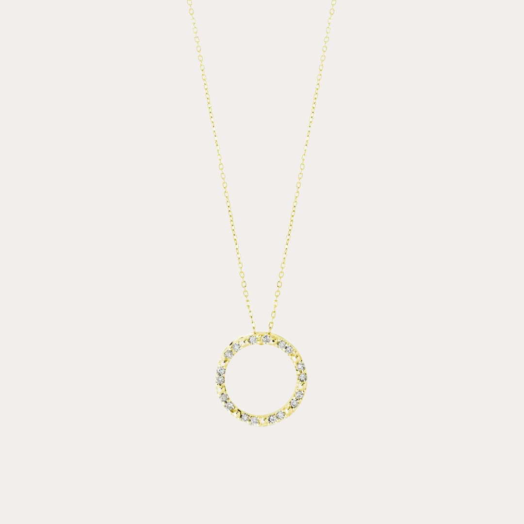 Diamond Life Circle Necklace