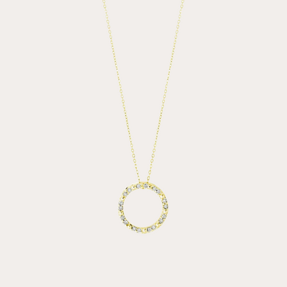 Diamond Life Circle Necklace