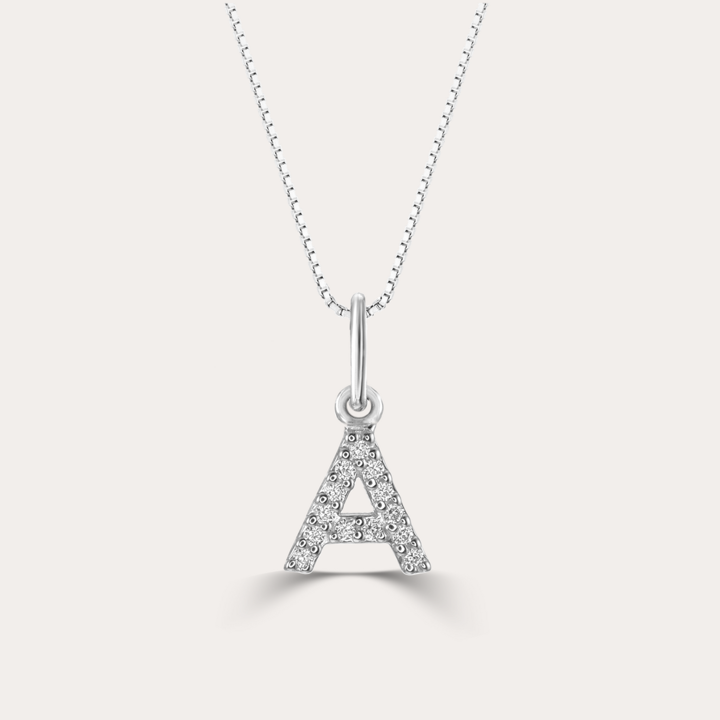 Diamond Initial Necklace