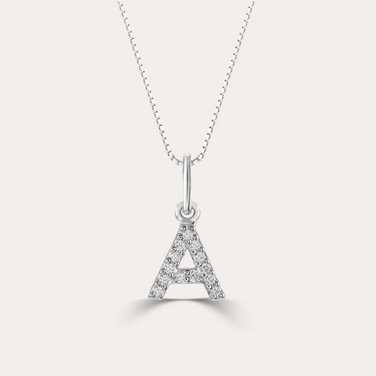 Diamond Initial Necklace