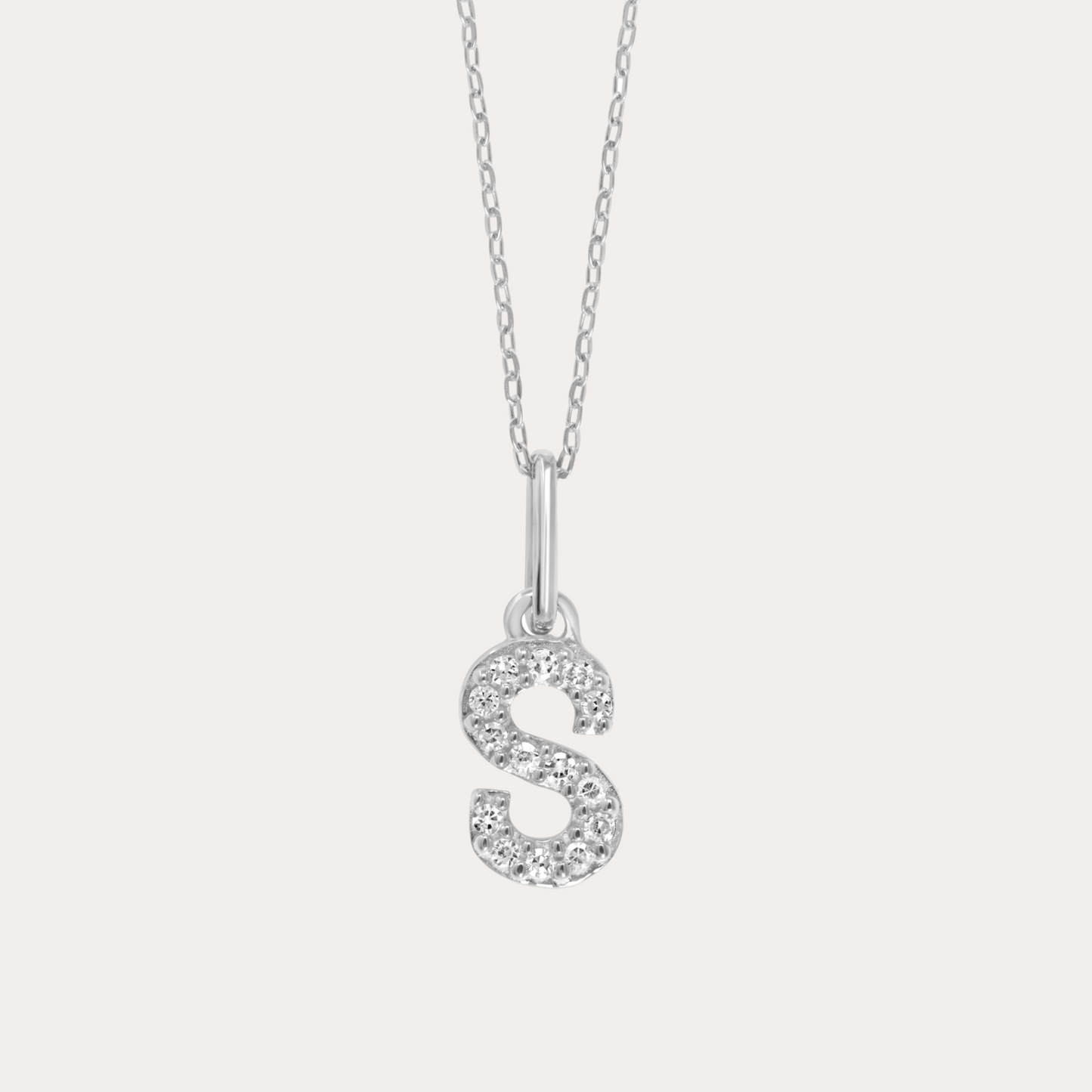 Diamond Initial Necklace