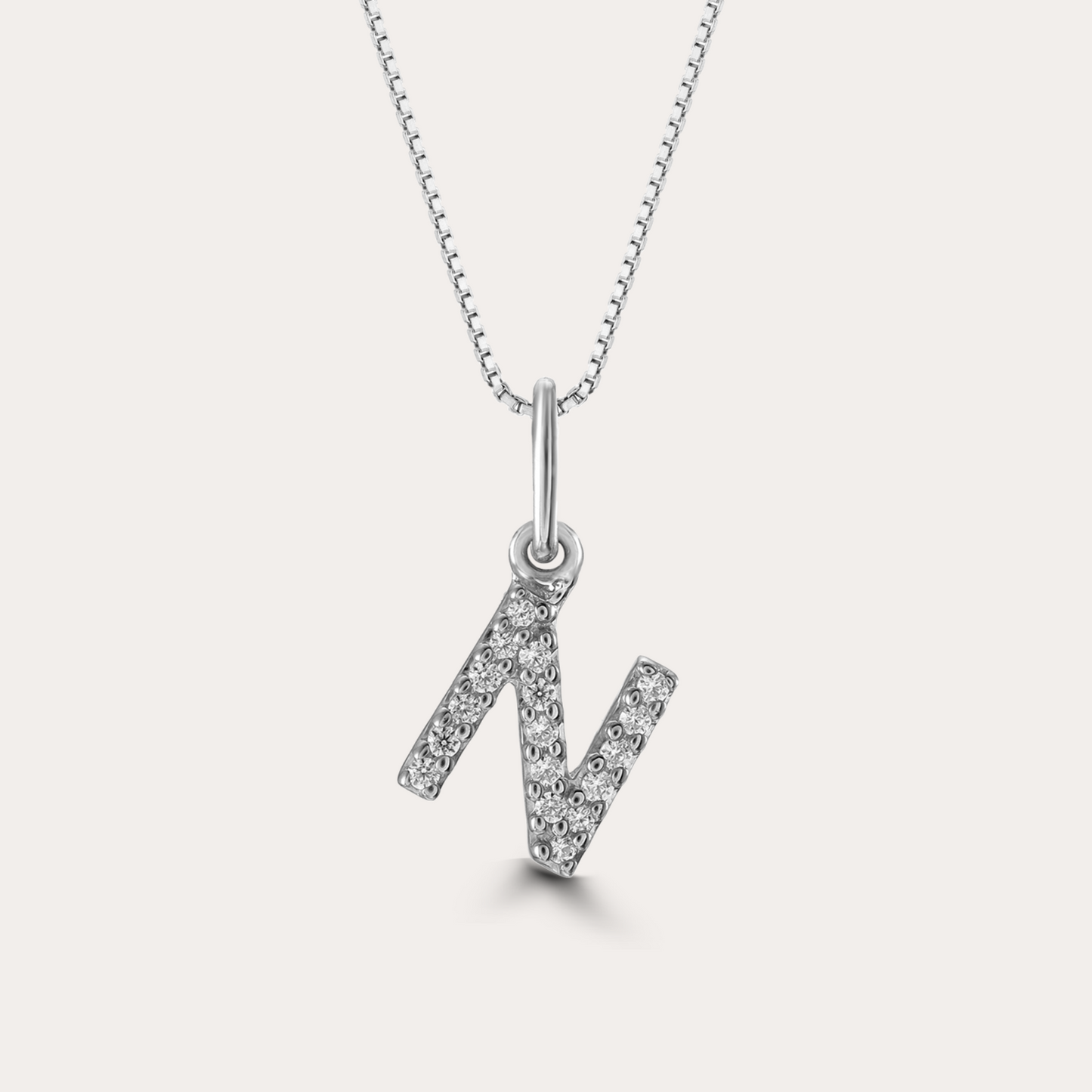 Diamond Initial Necklace