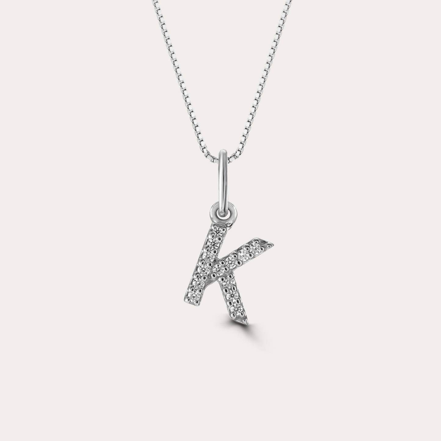 Diamond Initial Necklace