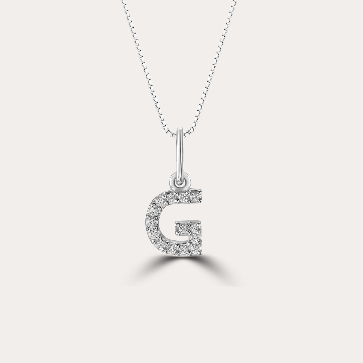 Diamond Initial Necklace