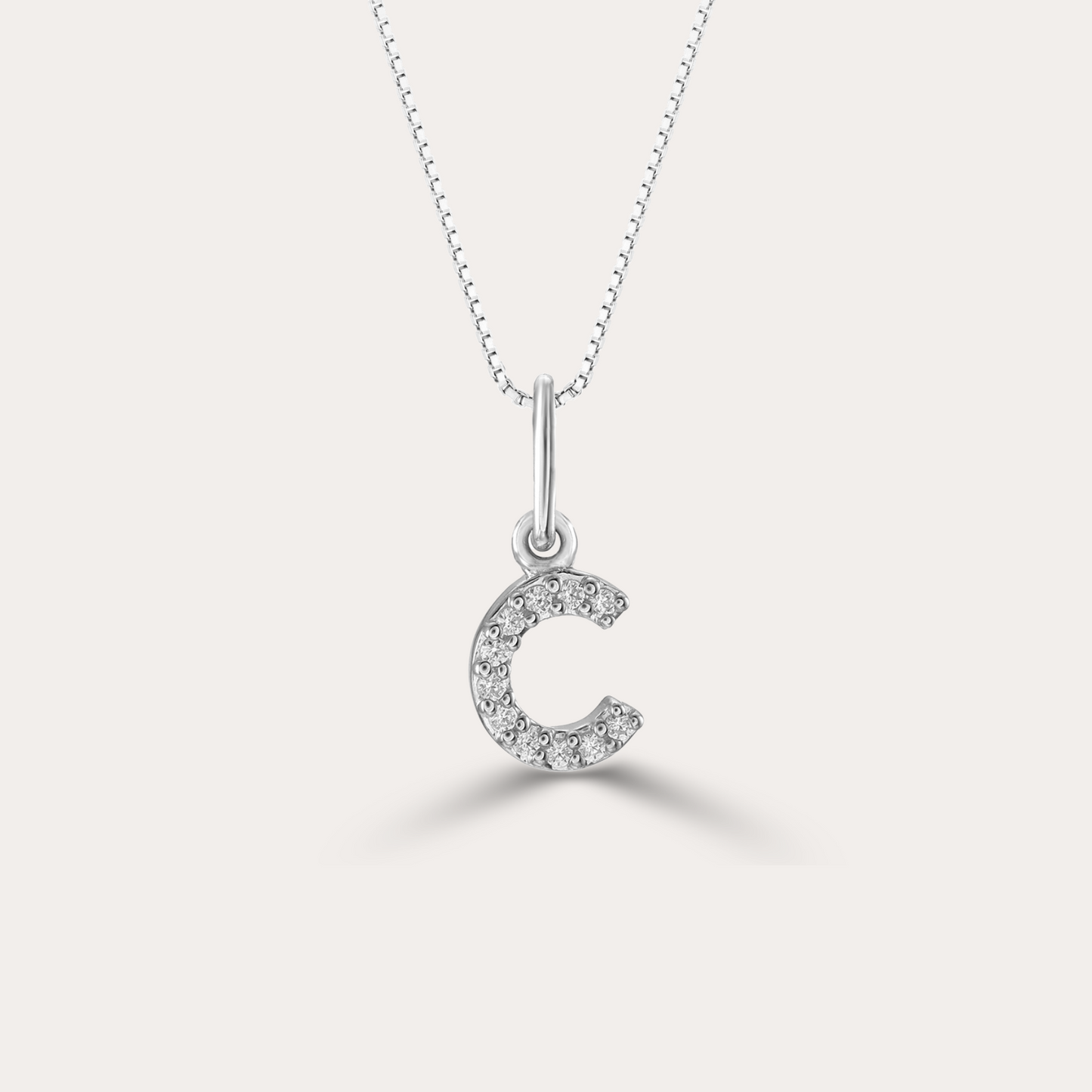 Diamond Initial Necklace