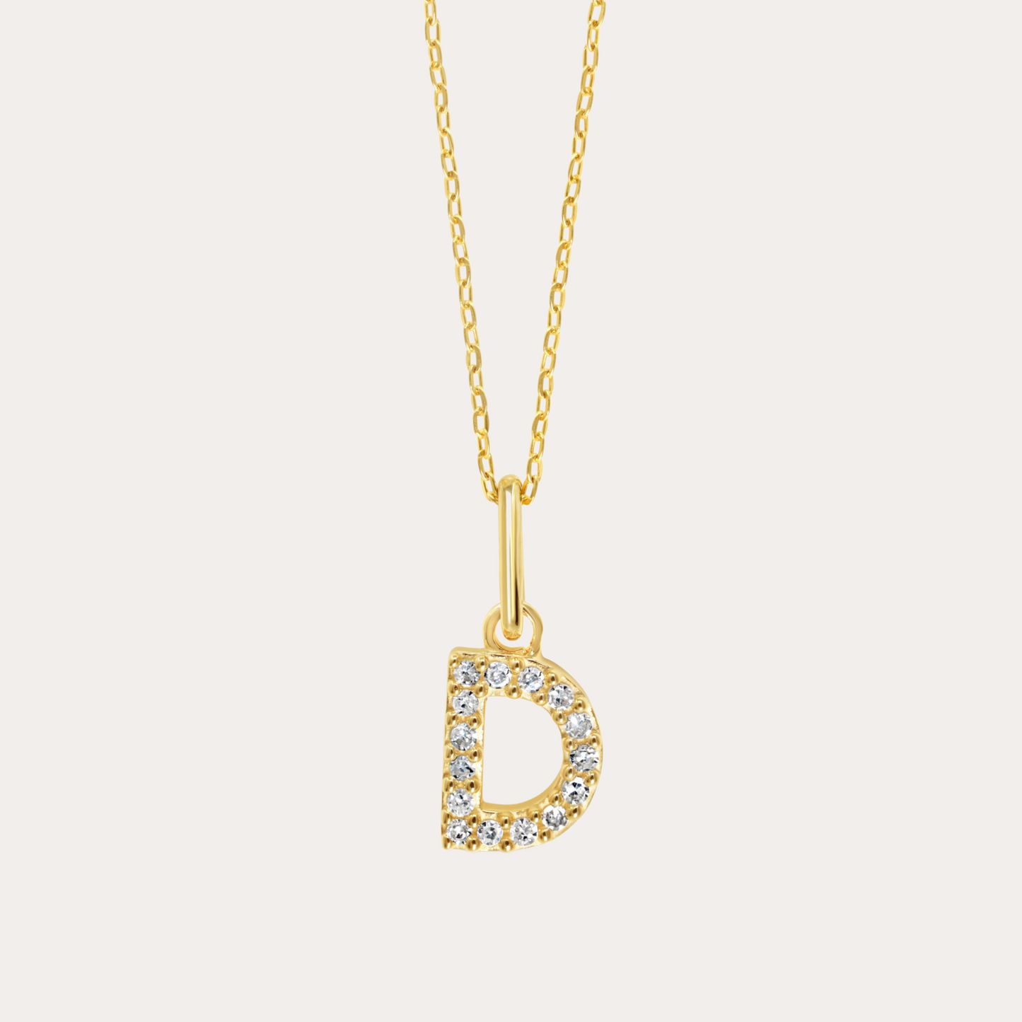 Diamond Initial Necklace