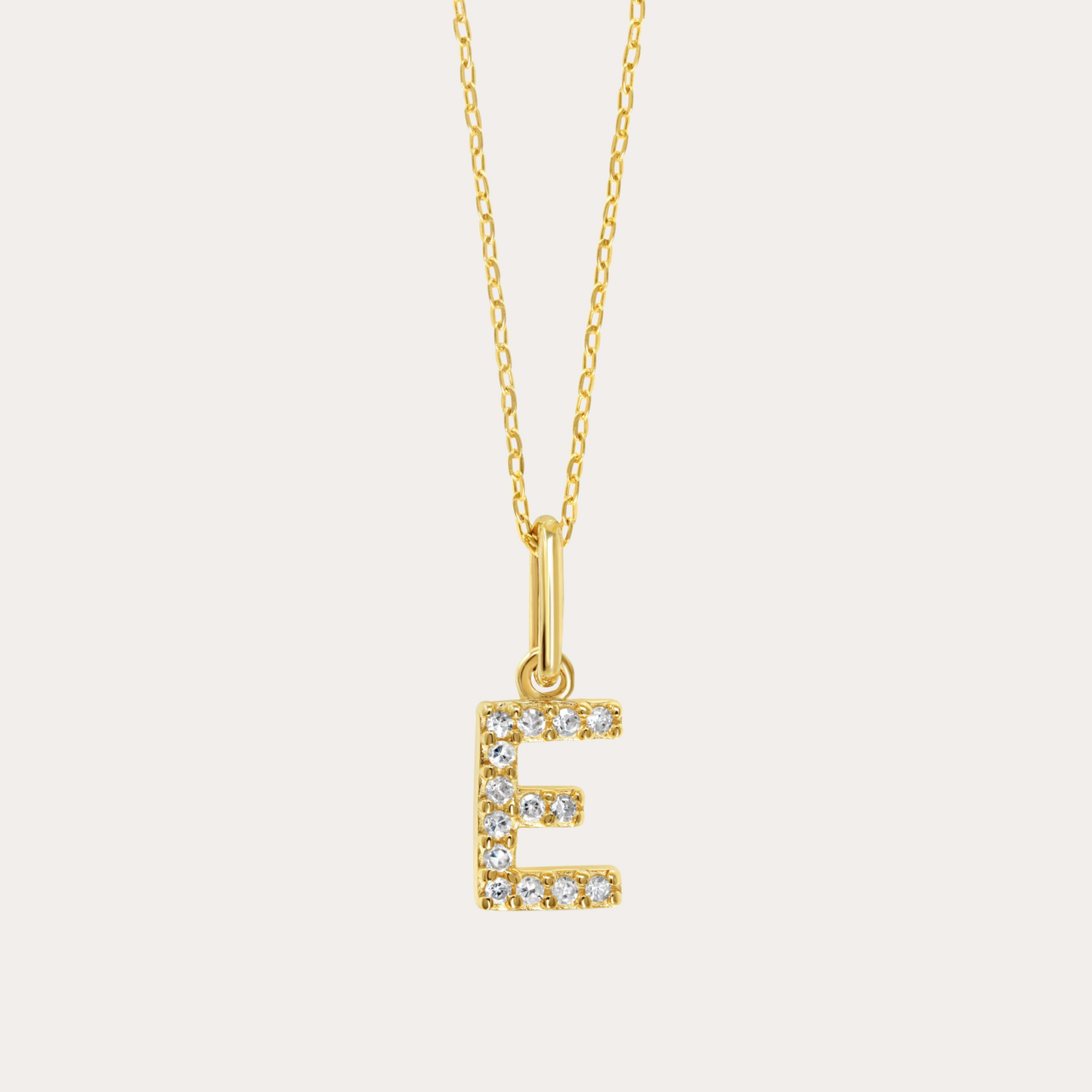 Diamond Initial Necklace