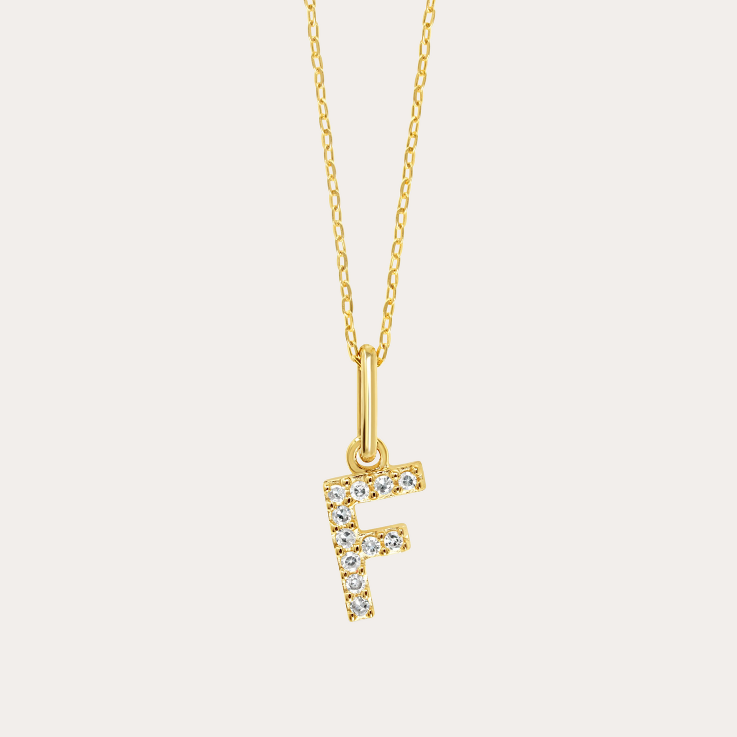 Diamond Initial Necklace