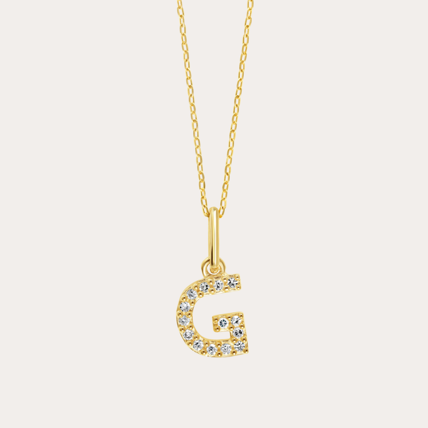 Diamond Initial Necklace