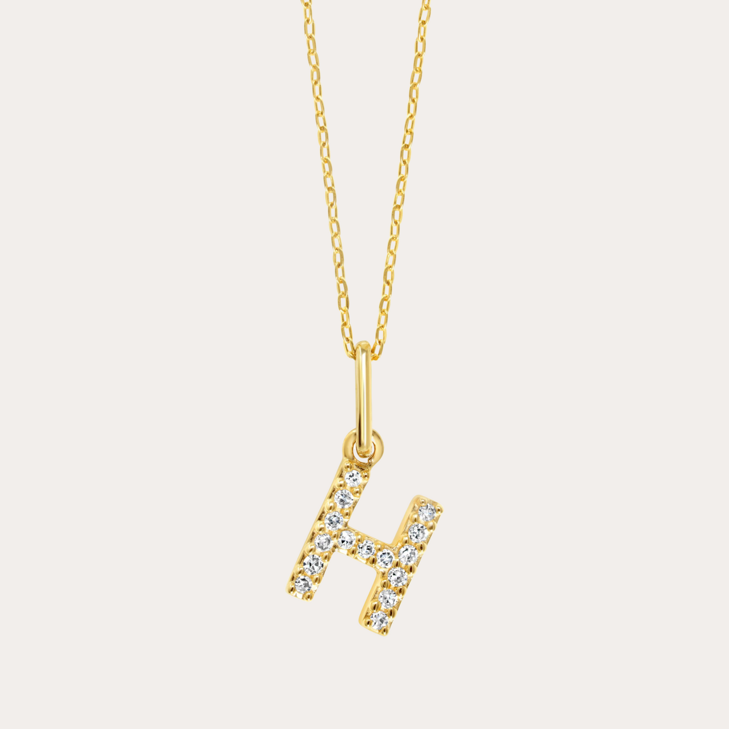 Diamond Initial Necklace