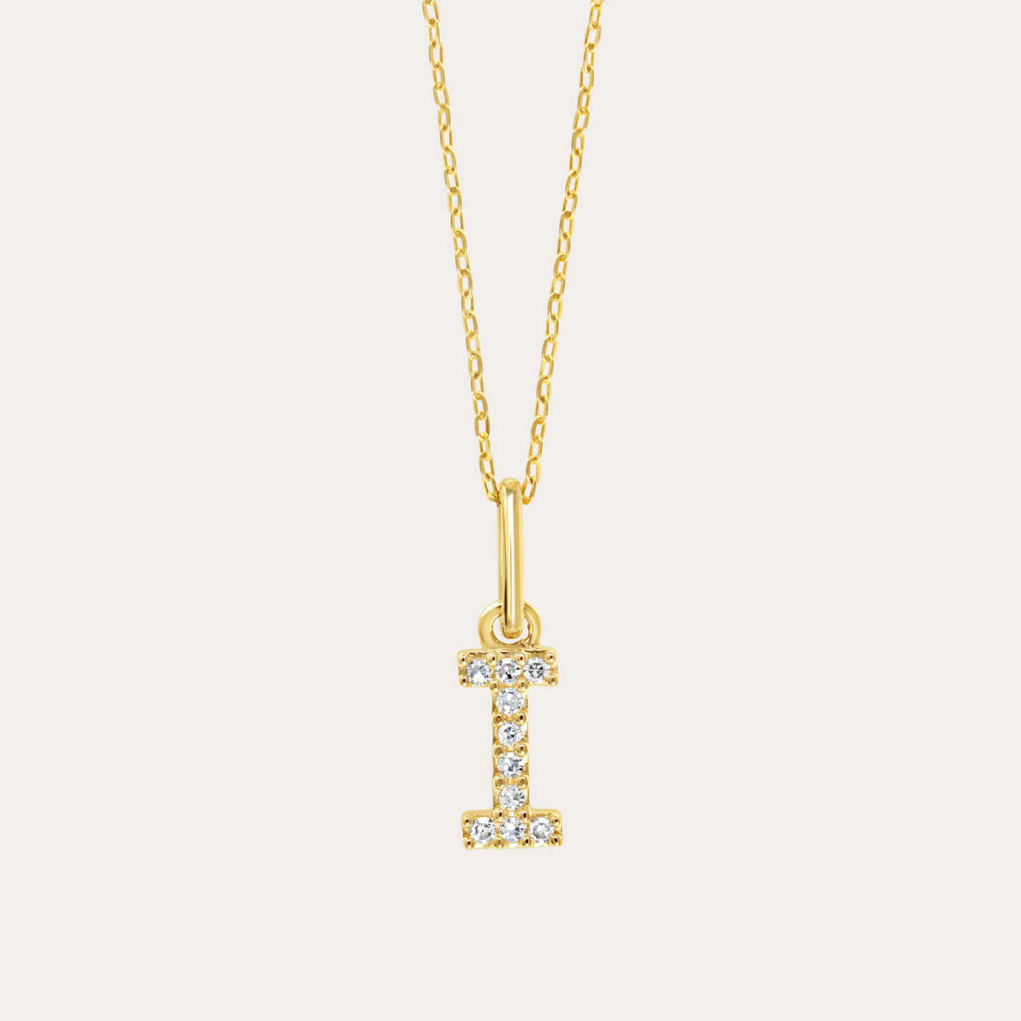 Diamond Initial Necklace