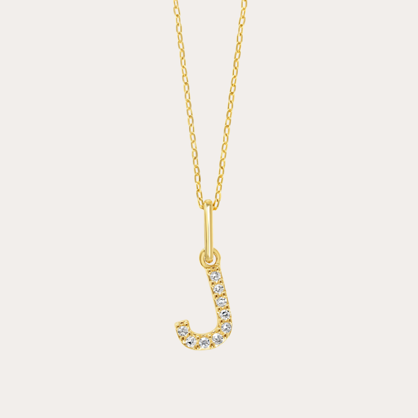 Diamond Initial Necklace