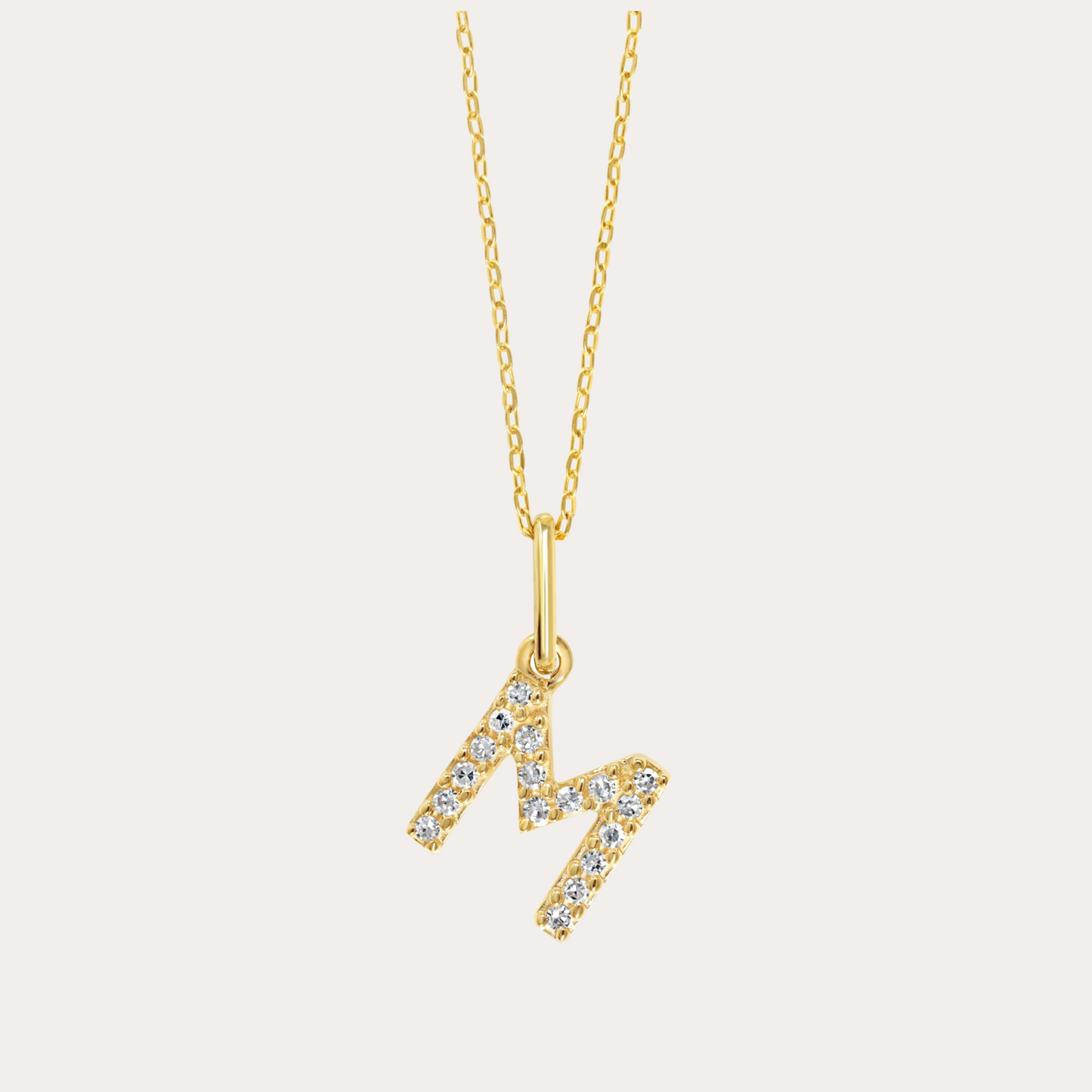 Diamond Initial Necklace