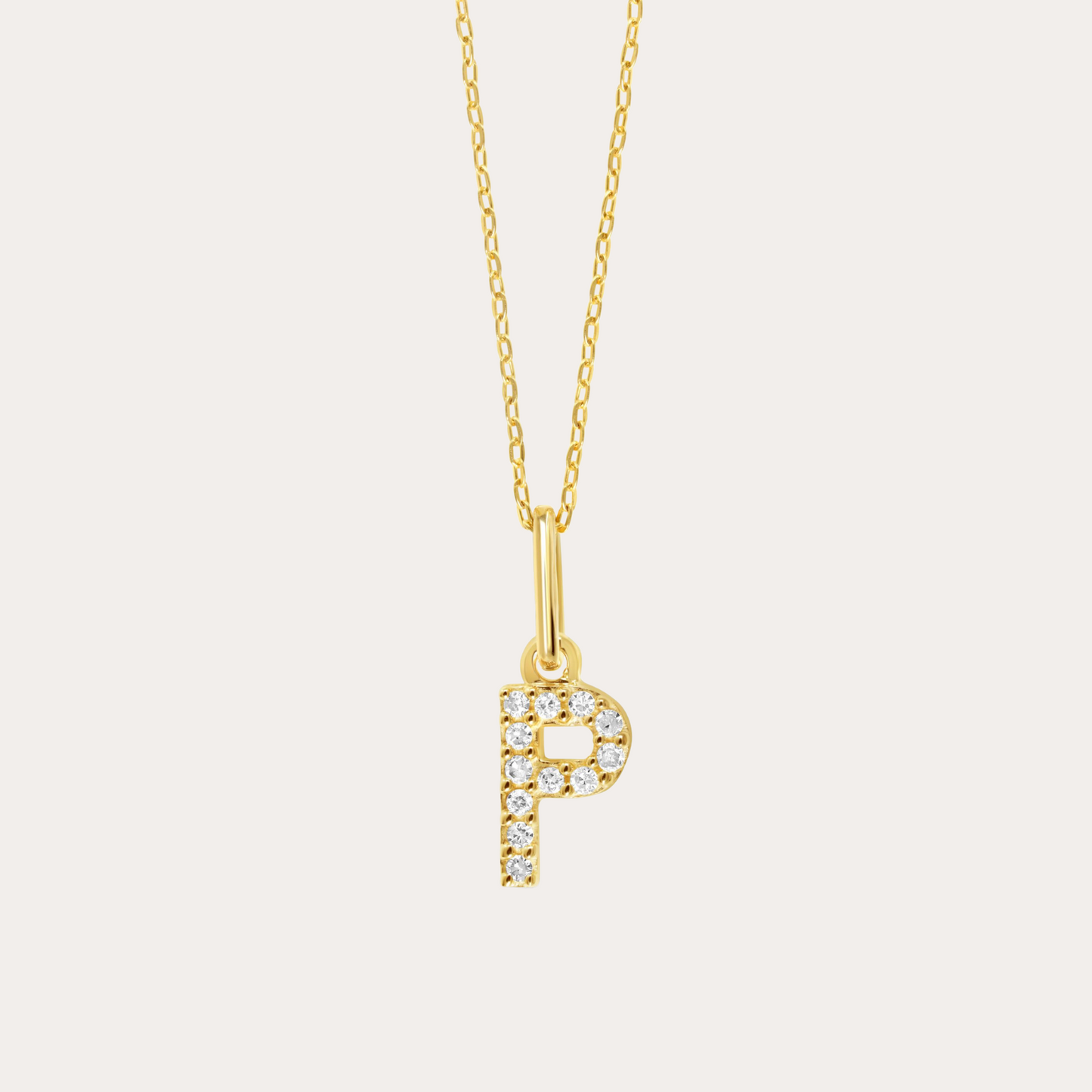 Diamond Initial Necklace