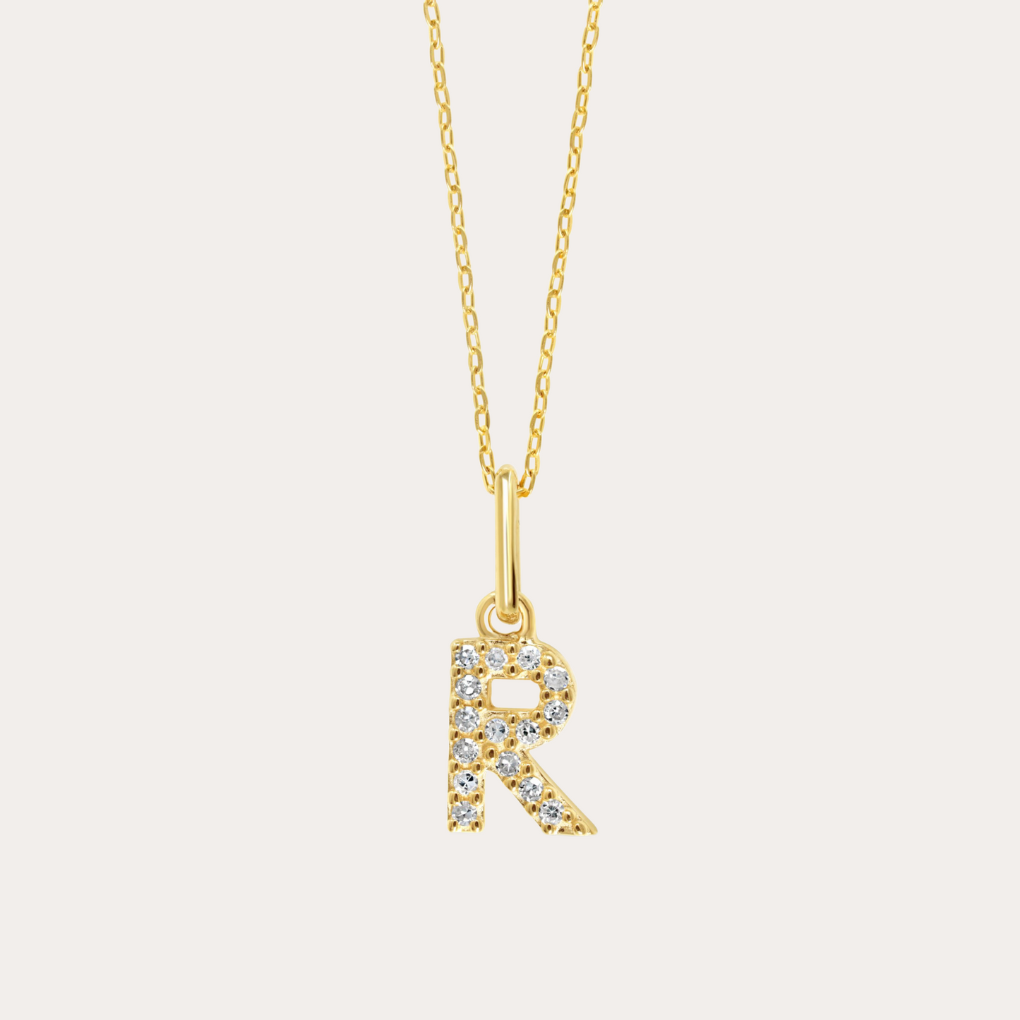 Diamond Initial Necklace