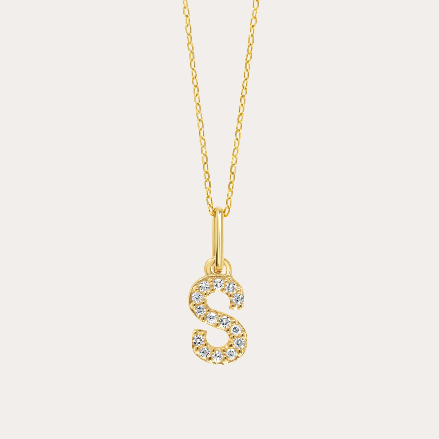 Diamond Initial Necklace