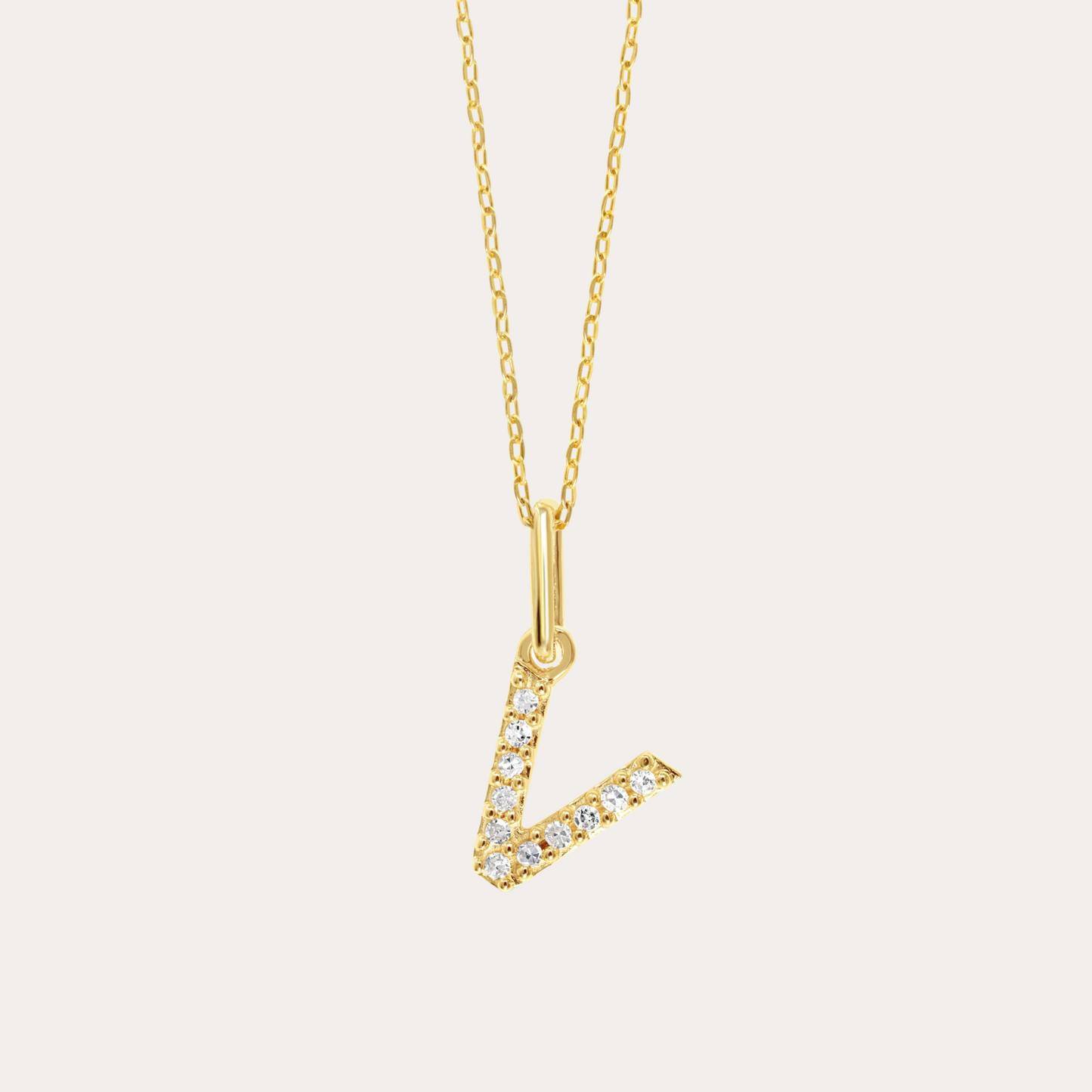 Diamond Initial Necklace