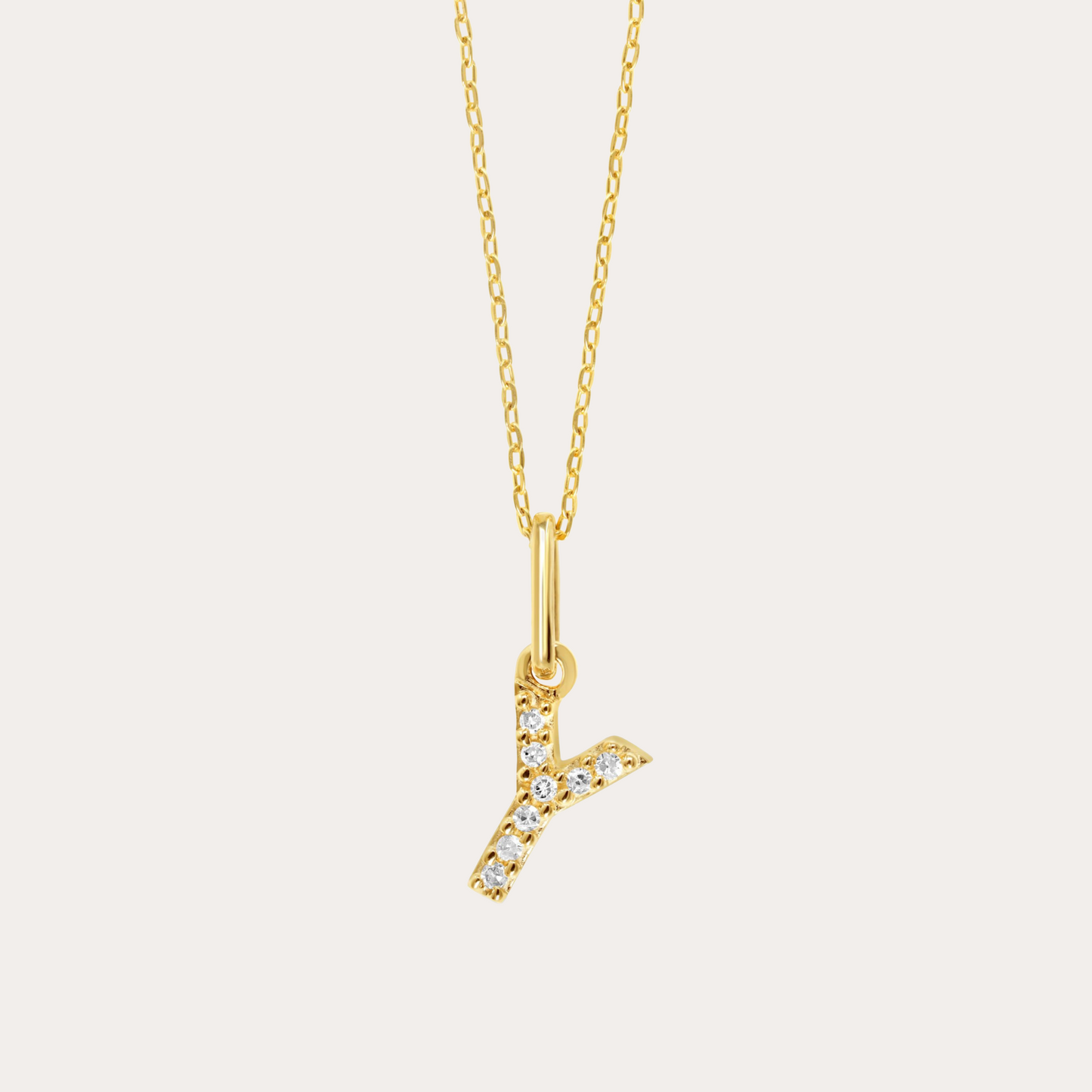 Diamond Initial Necklace