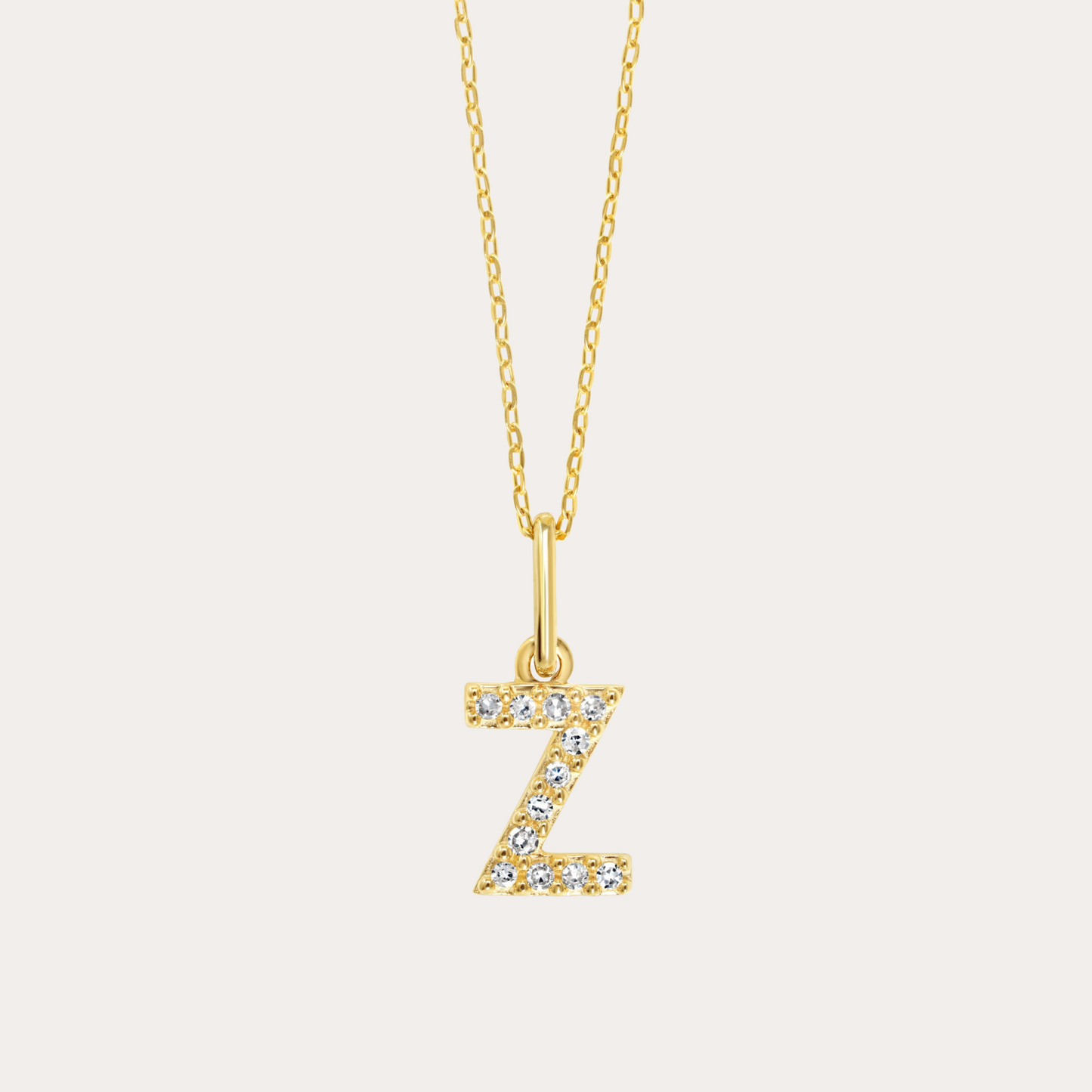 Diamond Initial Necklace