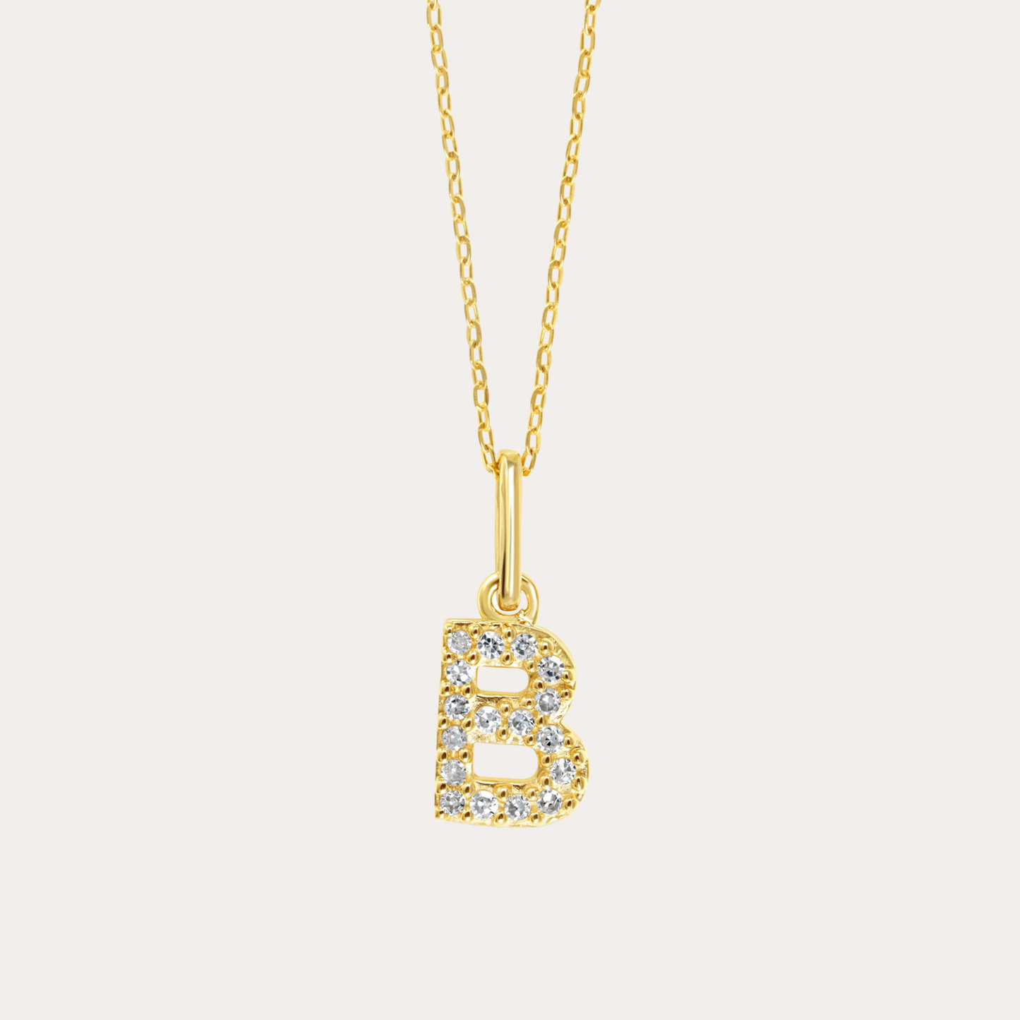 Diamond Initial Necklace