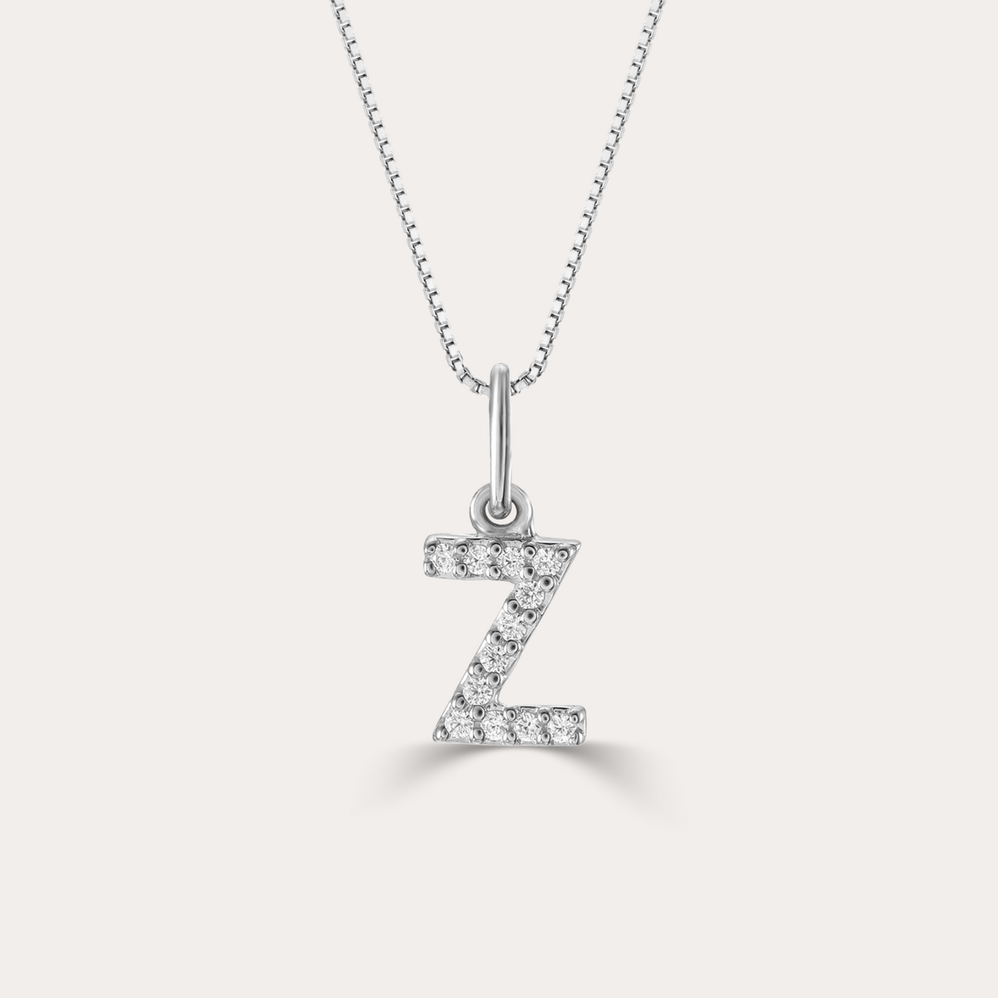 Diamond Initial Necklace