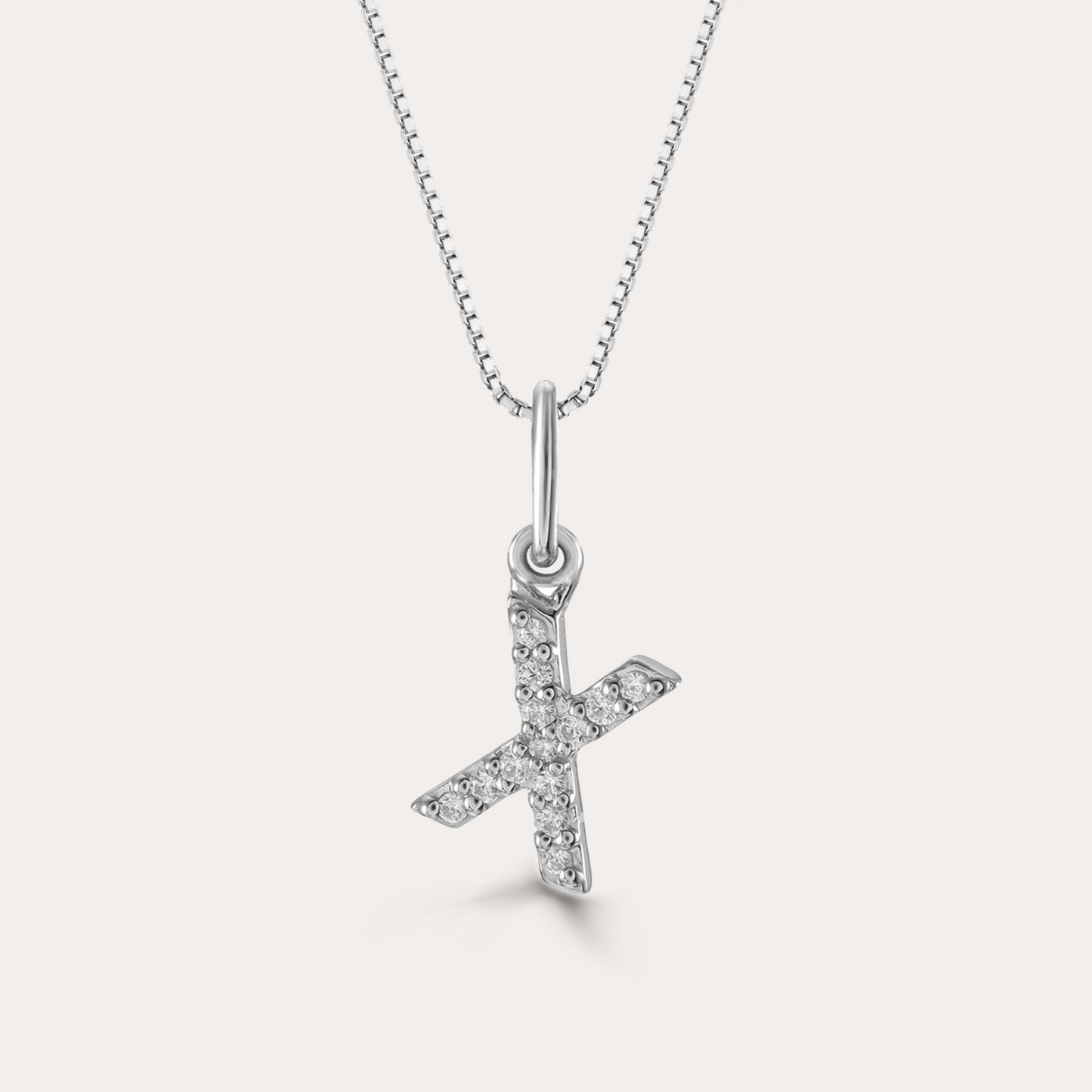 Diamond Initial Necklace