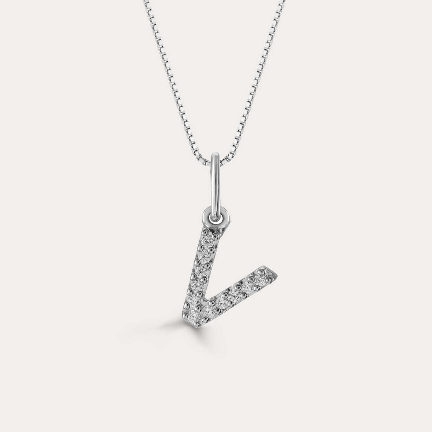 Diamond Initial Necklace