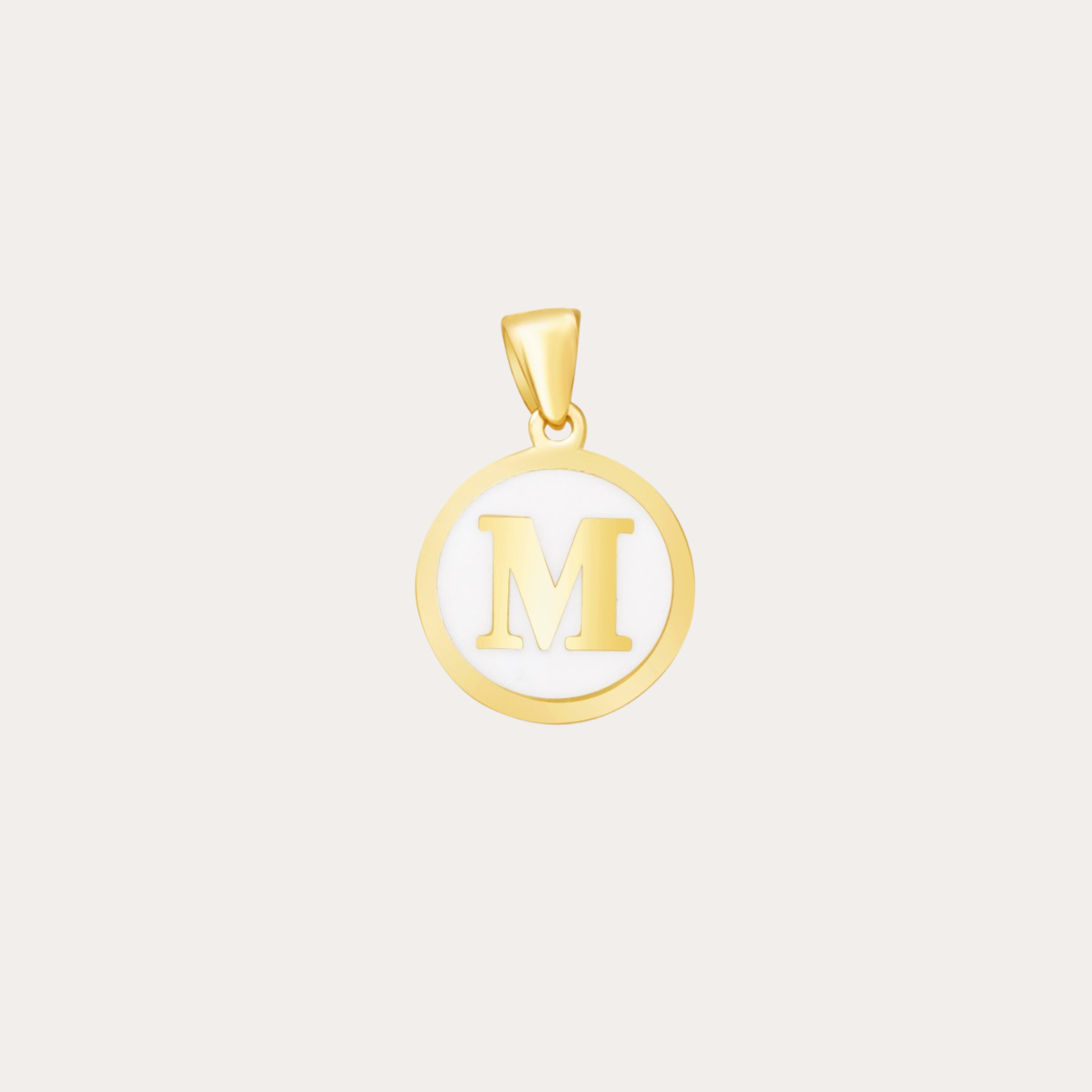 Initial Enamel Pendant