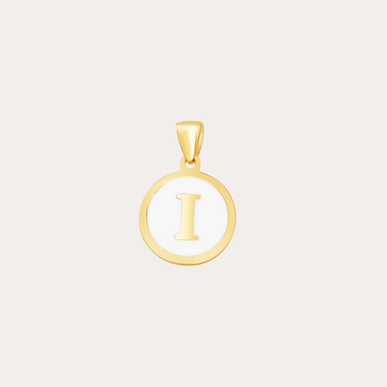 Initial Enamel Pendant